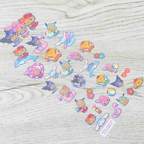 サンリオキャラクターズ[シールシート]4sizeステッカー/night party サンリオ