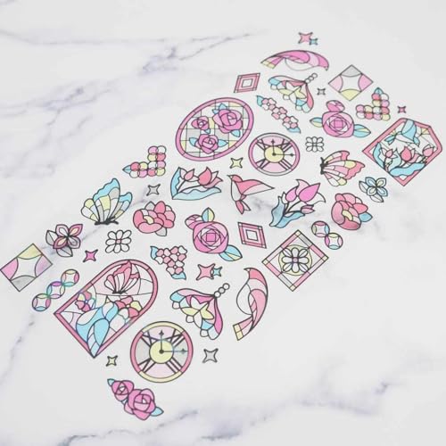 カミオジャパン シール ステンドグラスシール ハナイログラス 225839